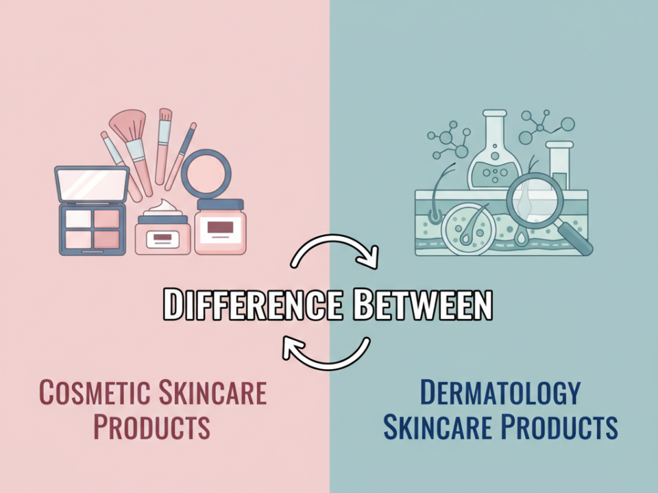 Difference Between Cosmetic and Dermatology Skincare Products